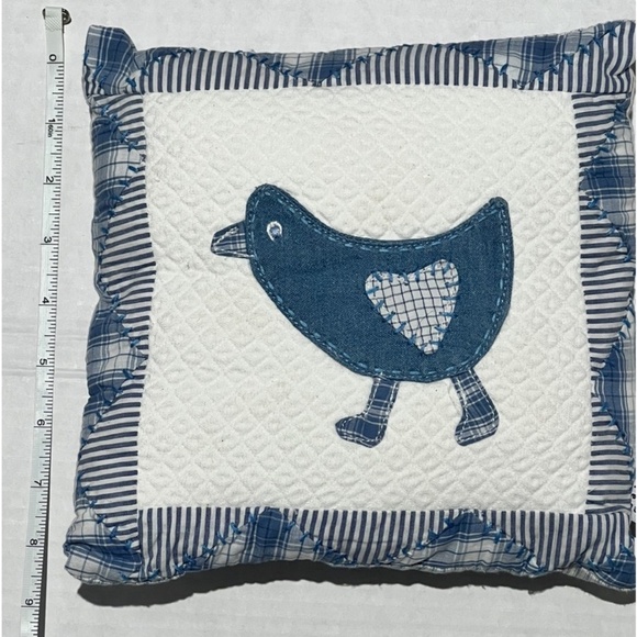NWT Gap Kids decorative pillow with patchwork detail, - Picture 2 of 7